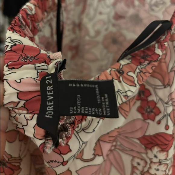 Forever 21 Floral Print Cutout Midi Dress - Picture 9 of 9